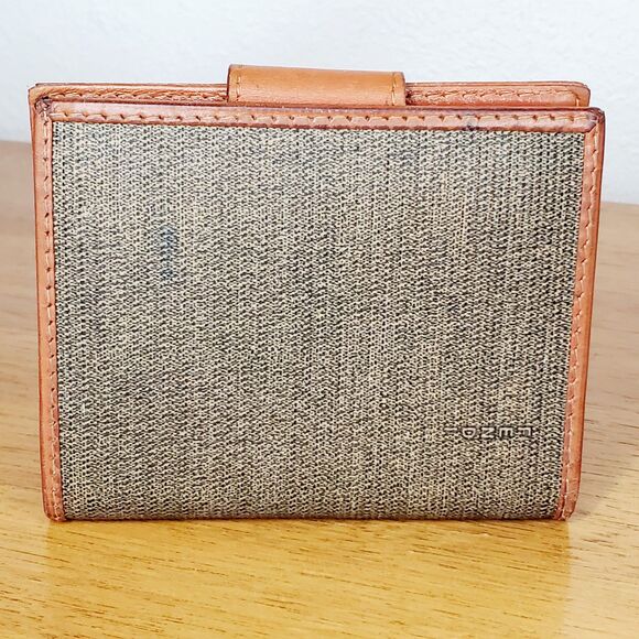 VTG FENDI Logo SAS Wallet 4" Card Holder Small VintageBiFold Unisex - Picture 2 of 14